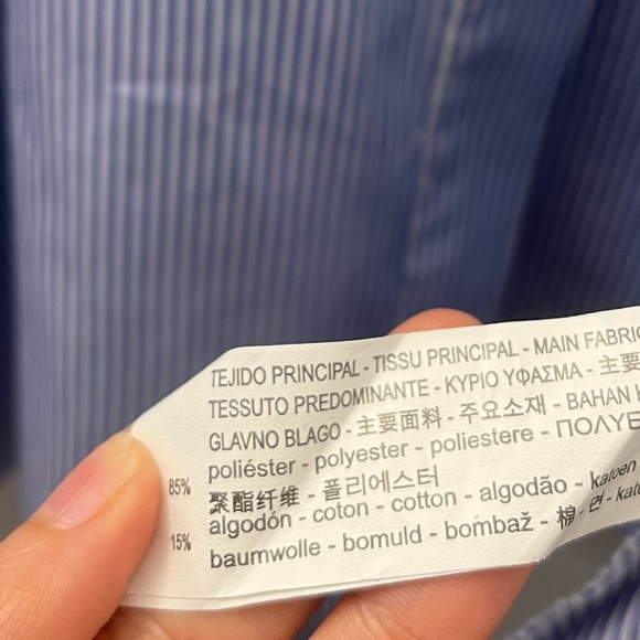 ZARA Striped Shirt With Tassels and Embroidery - Picture 5 of 12